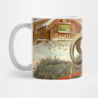 “The Sled Goat” by Jenny Nystrom Mug